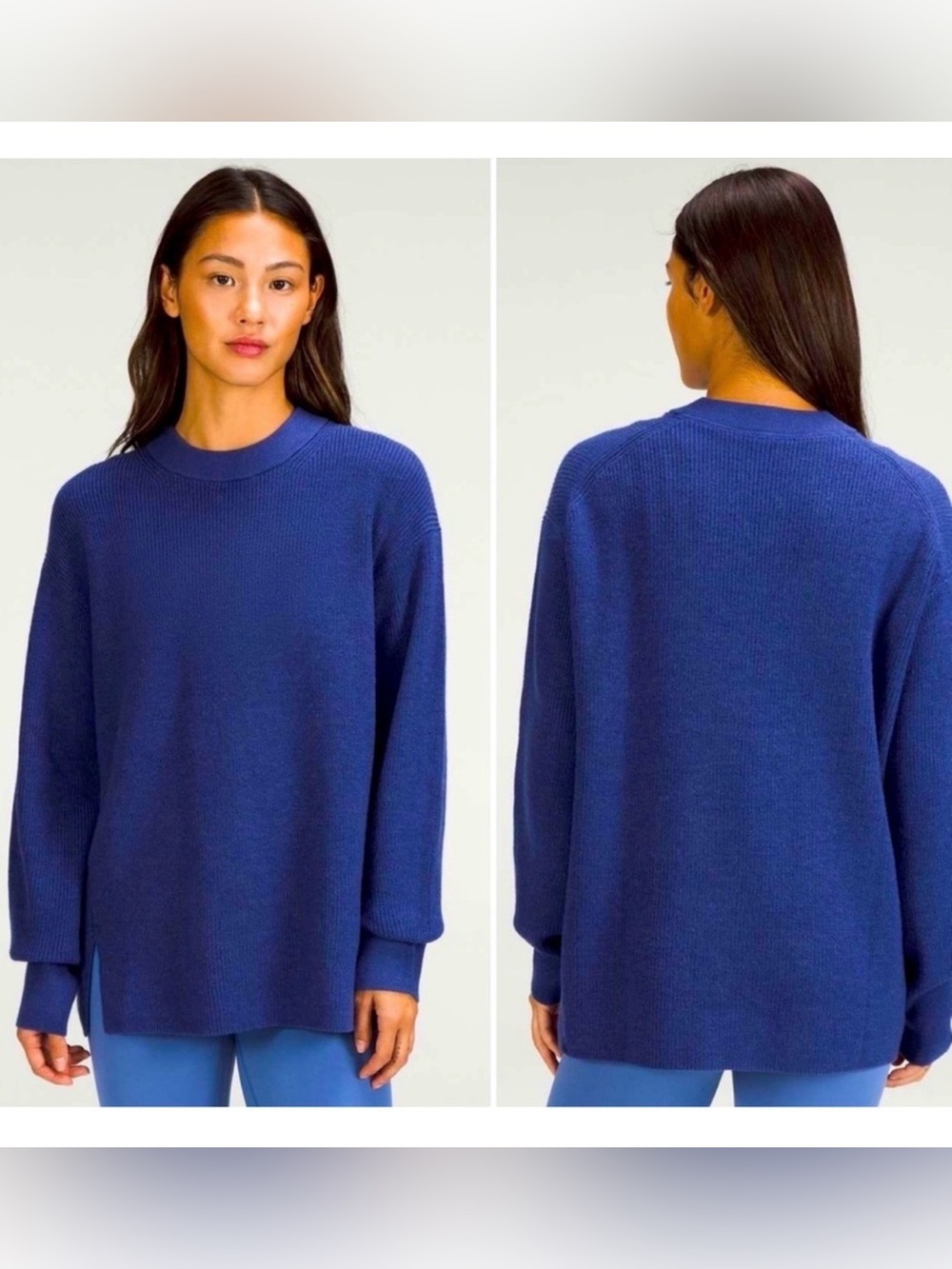 Lululemon Blue Wool Sweater
